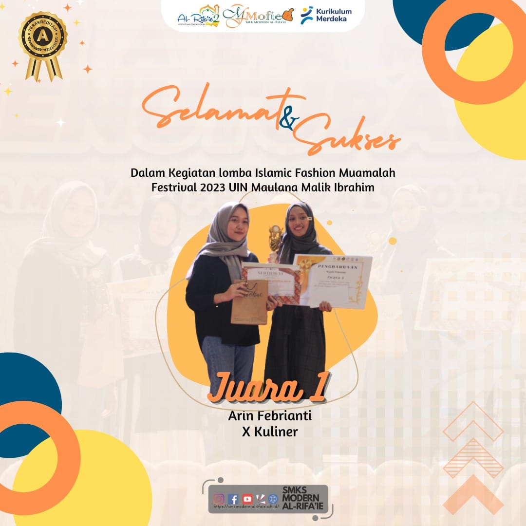 Juara 1 Lomba Fashion Show Muamalah Festival UIN Malang 2023