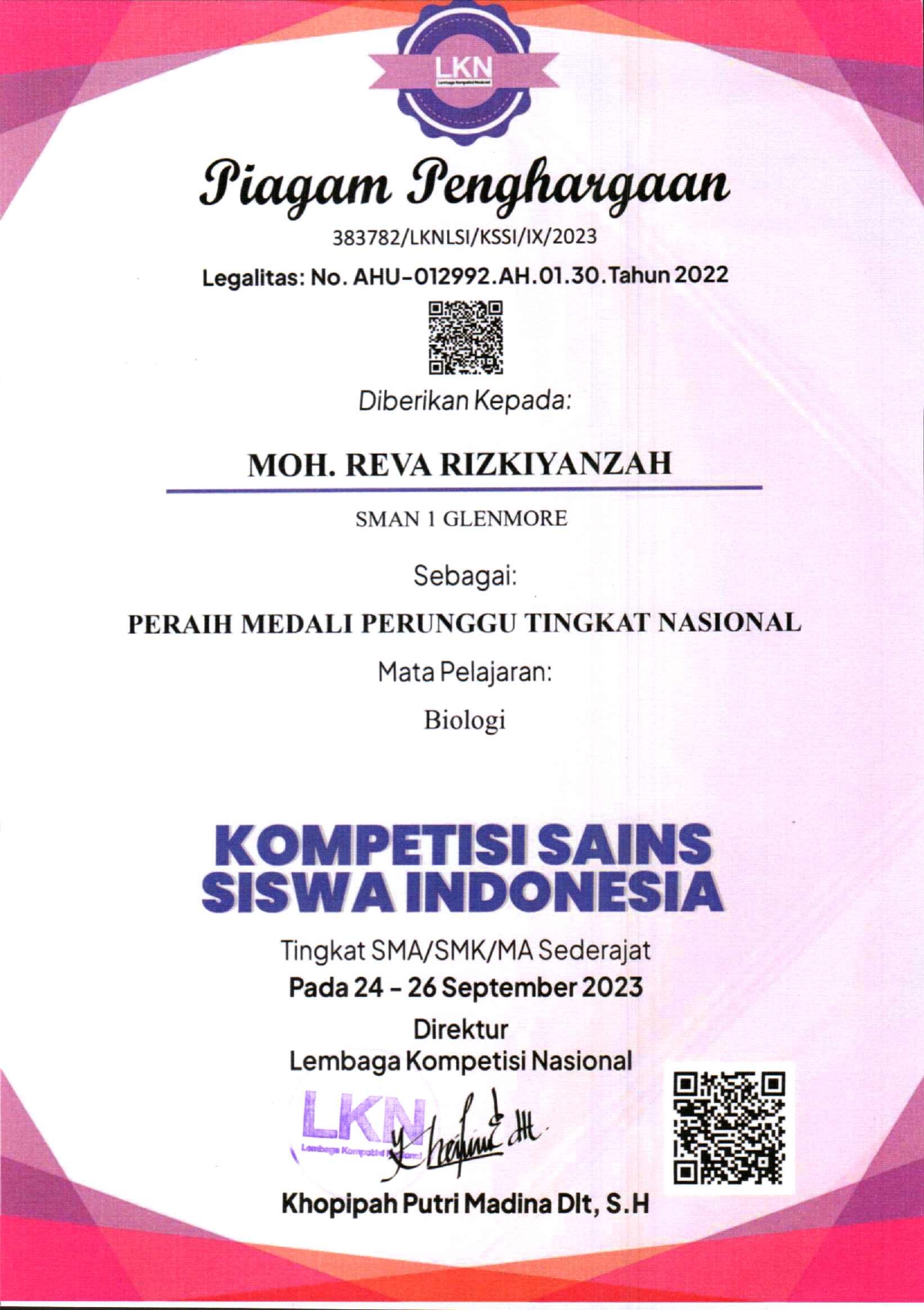 KOMPETISI SAINS SISWA INDONESIA