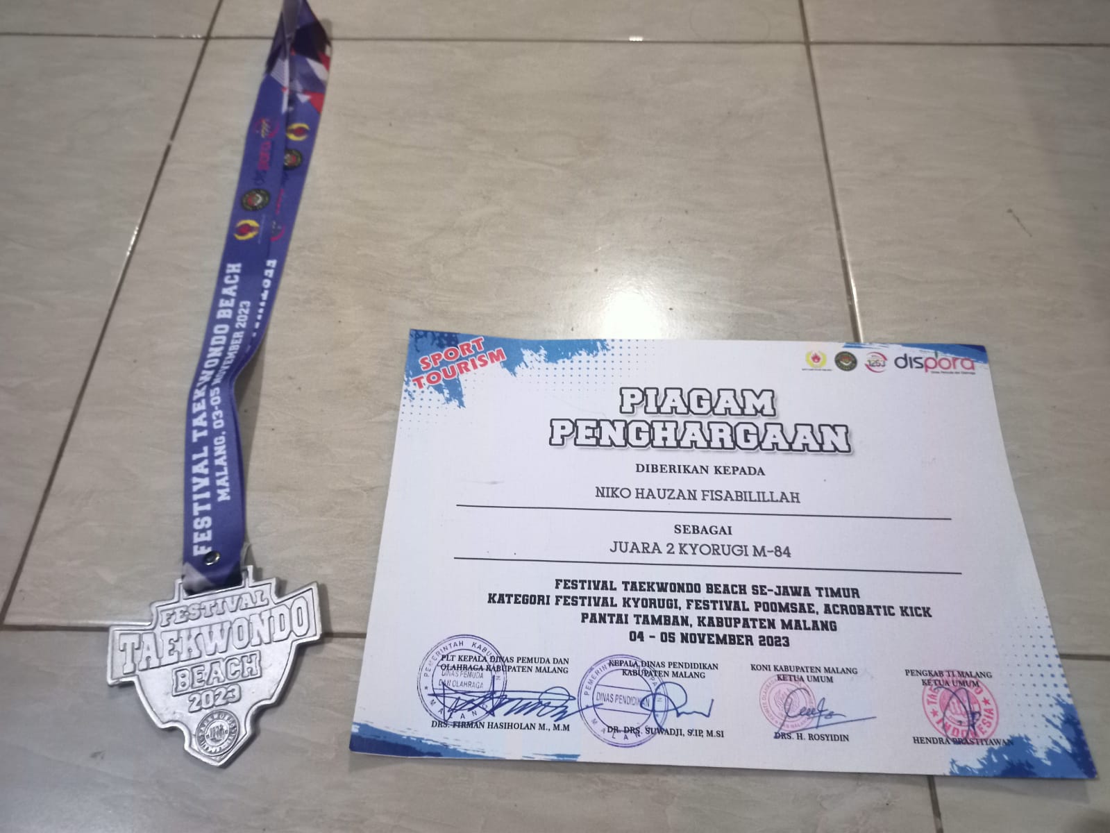 Festival Taekwondo  Beach Se-Jawa Timur Kategori Kyorugi M-84