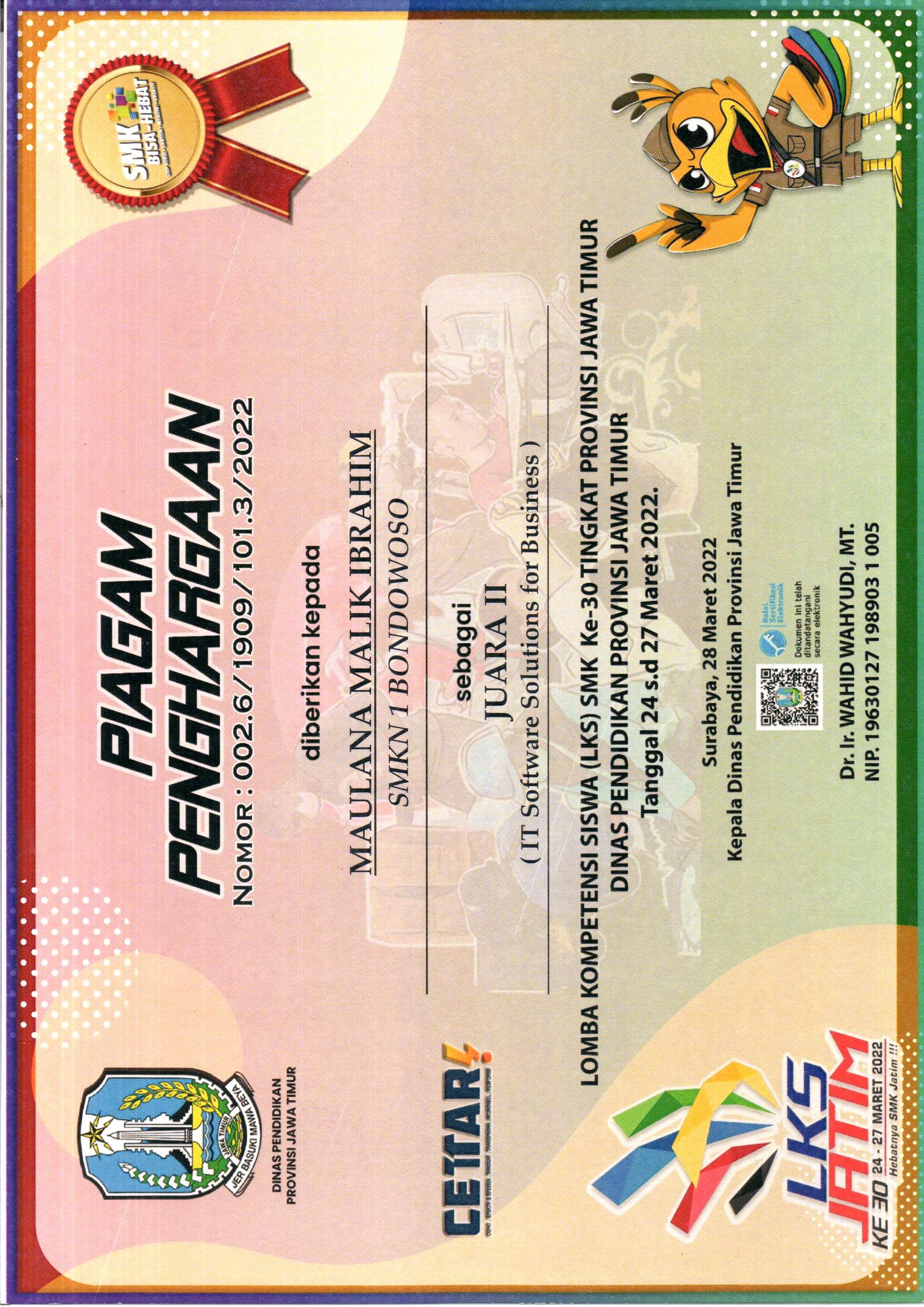 LKS SMK KE-30 TINGKAT PROVINSI JAWA TIMUR
