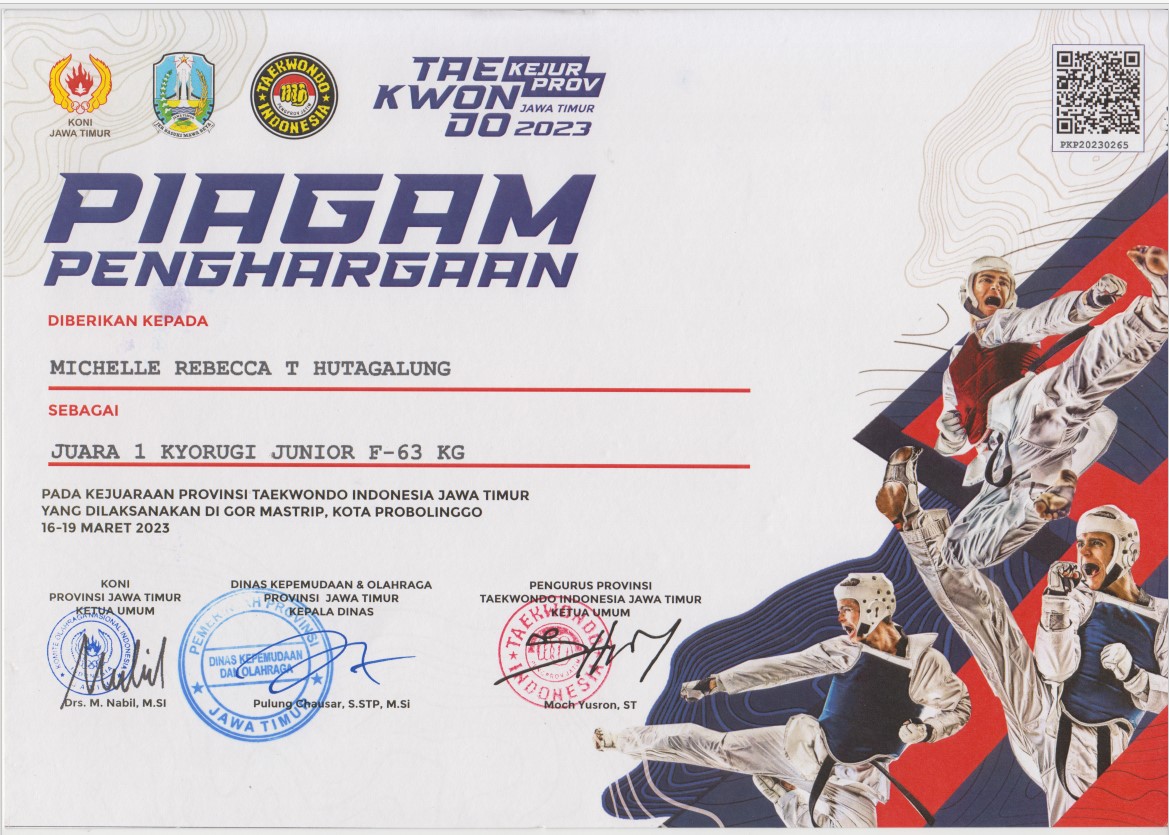 KEJUARAAN PROVINSI TAEKWONDO INDONESIA JAWA TIMUR