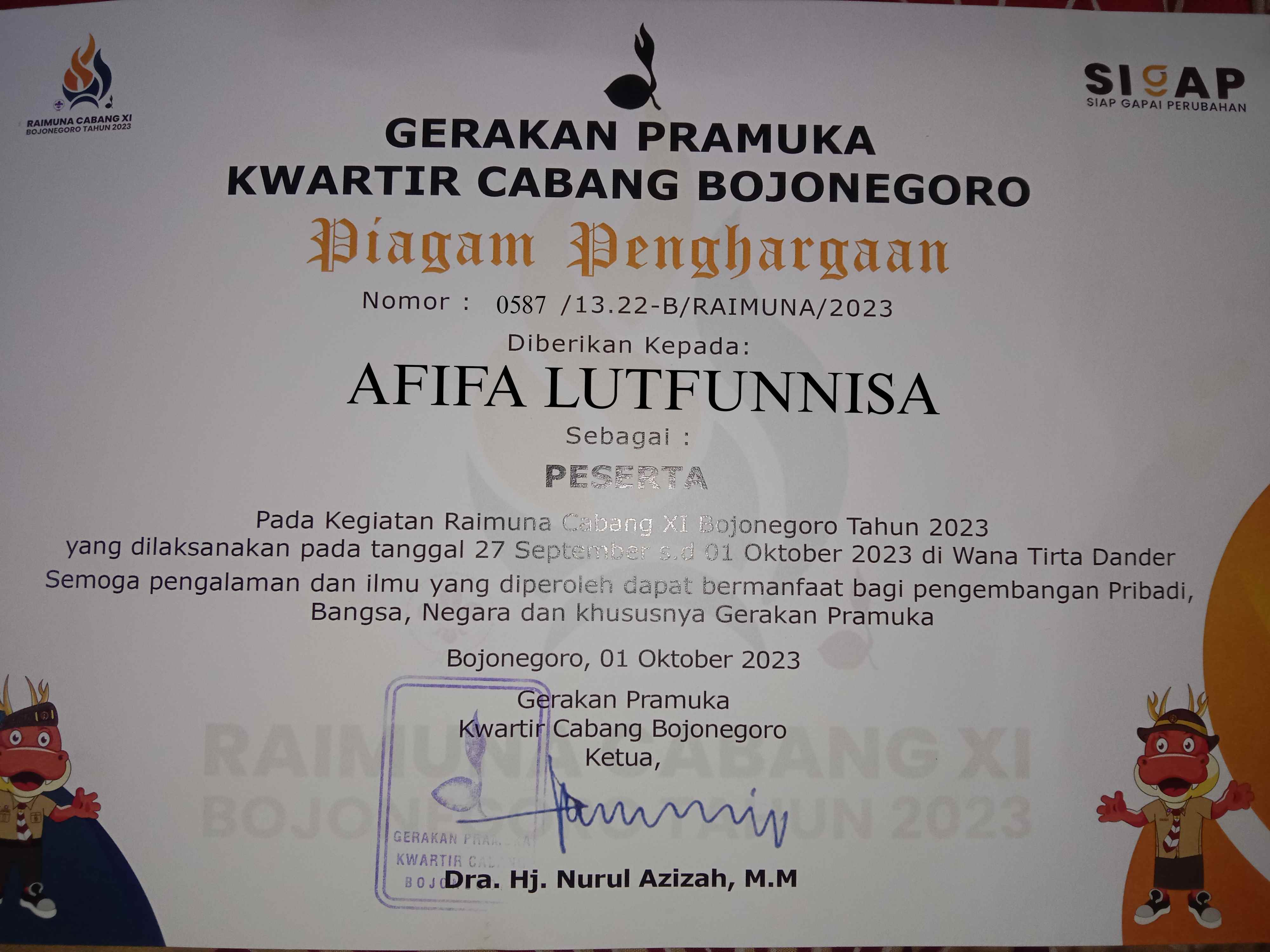 Raimuna Cabang XI Bojonegoro 