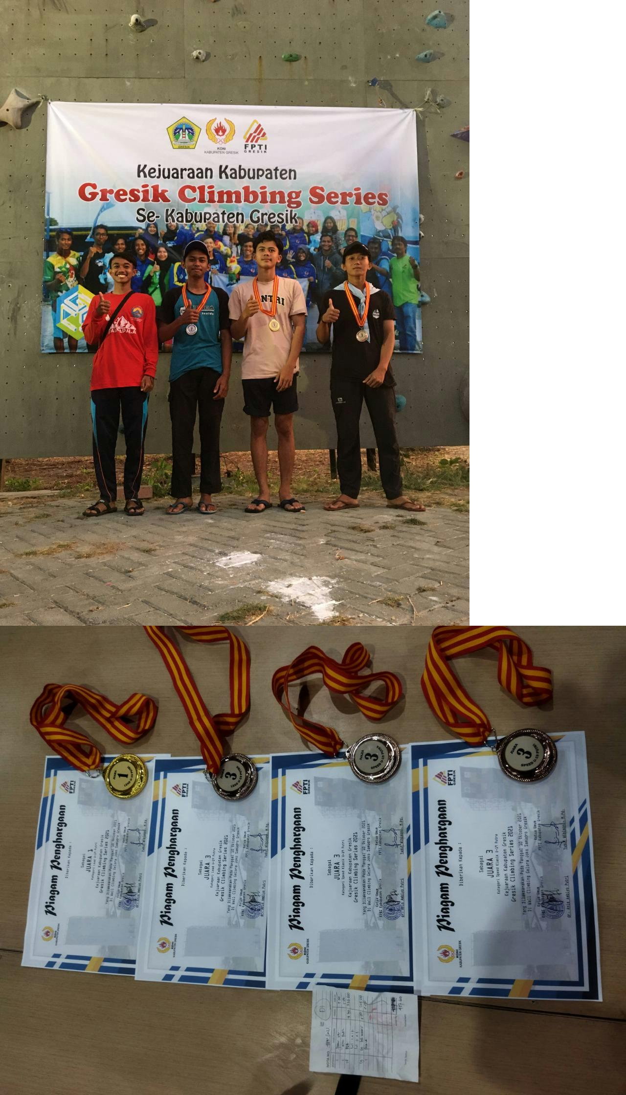 KEJUARAAN PANJAT TEBING KABUPATEN GRESIK