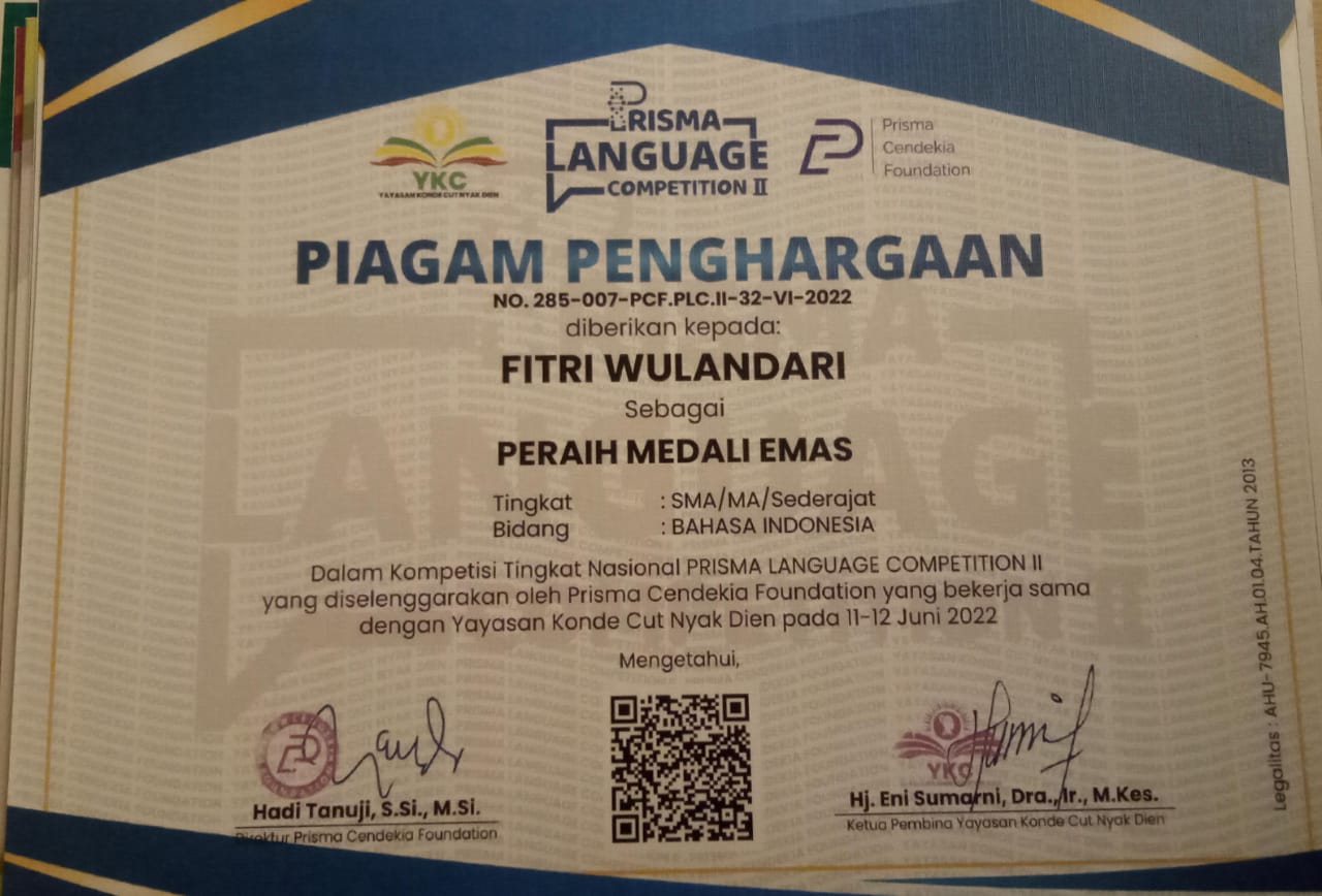 PRISMA LANGUAGE COMPETITION II