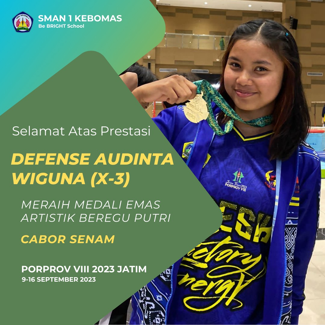 MEDALI EMAS CABOR SENAM ARTISTIK BEREGU PUTRI