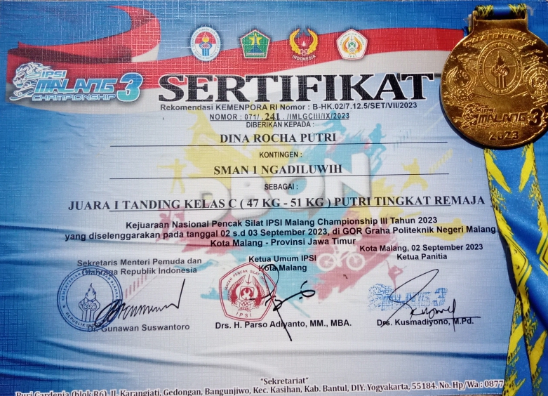 KEJUARAAN NASIONAL PENCAK SILAT IPSI MALANG CHAMPIONSHIP III TAHUN 2023