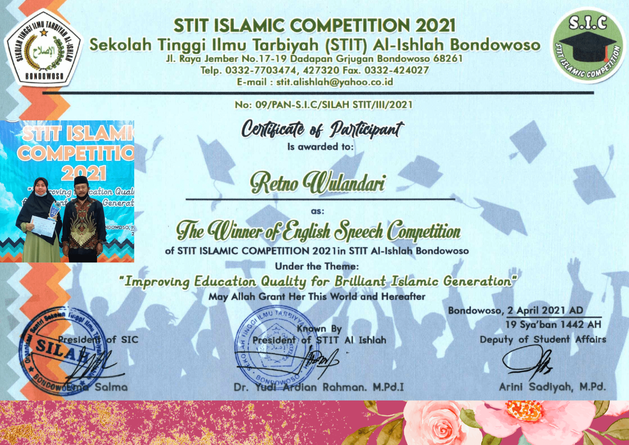 English Speech Competition of STIT Islamic Competition 2021