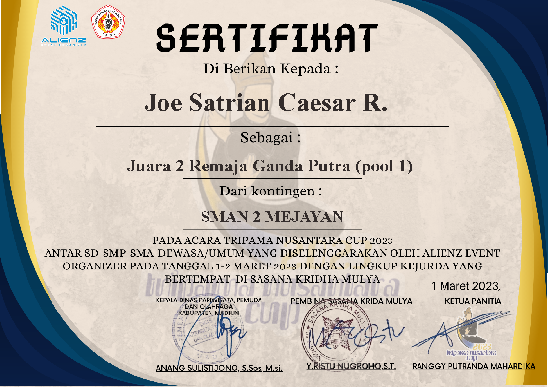 Kejuaraan Seni Pencak Silat Ganda Putra