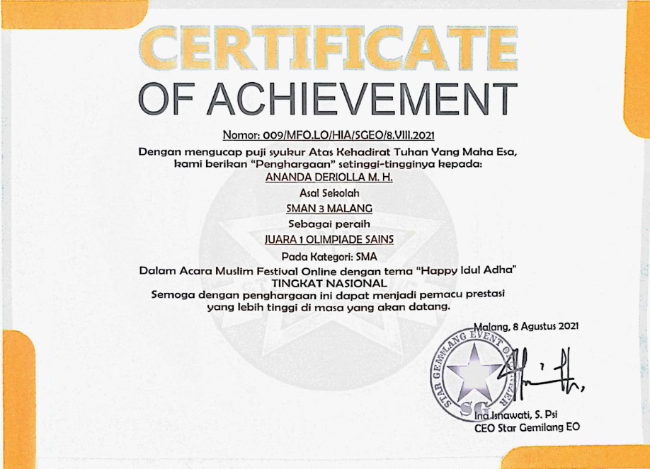 Festival Lomba Olimpiade Star Gemilang