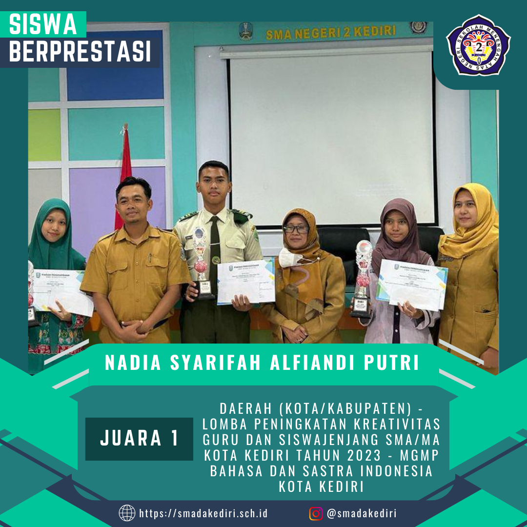 DAERAH (KOTA/KABUPATEN) - Lomba Peningkatan Kreativitas Guru dan SiswaJenjang SMA/MA Kota Kediri Tahun 2023 - MGMP Bahasa dan Sastra Indonesia Kota Kediri