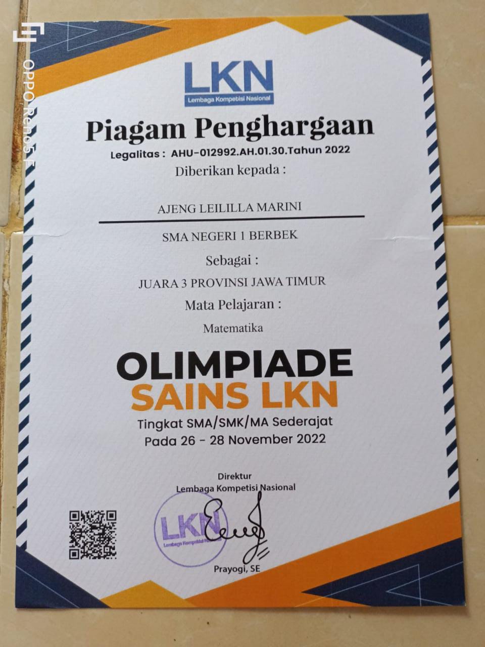 Olimpiade Sains LKN