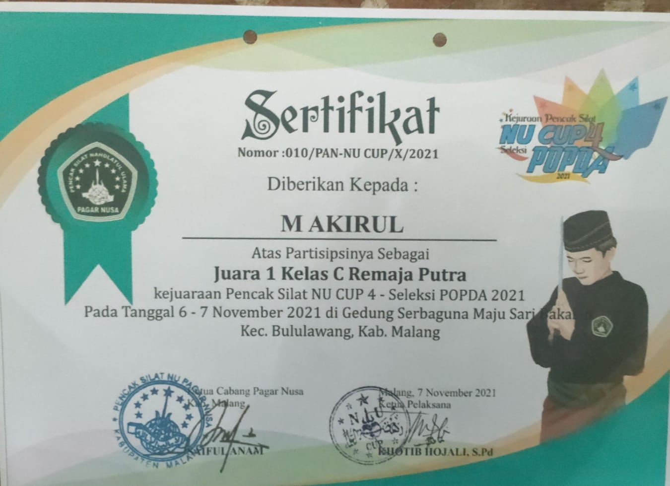 KEJUARAAN PENCAK SILAT NU CUP 4