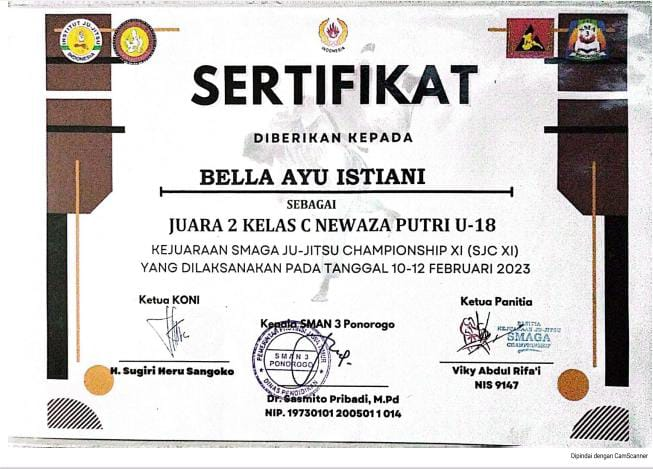 Kelas C Newaza Putri U18 Smaga Jujitsu Champhionship 