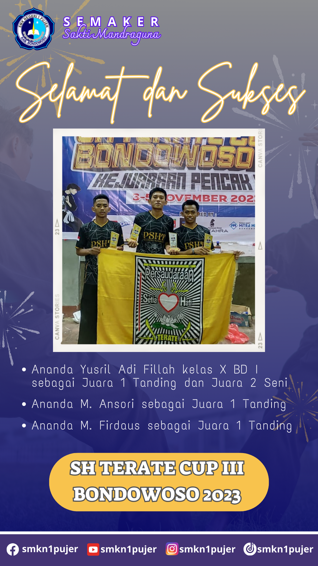 Kejuaraan Pencak Silat SH Terate Cup Bondowoso 2023