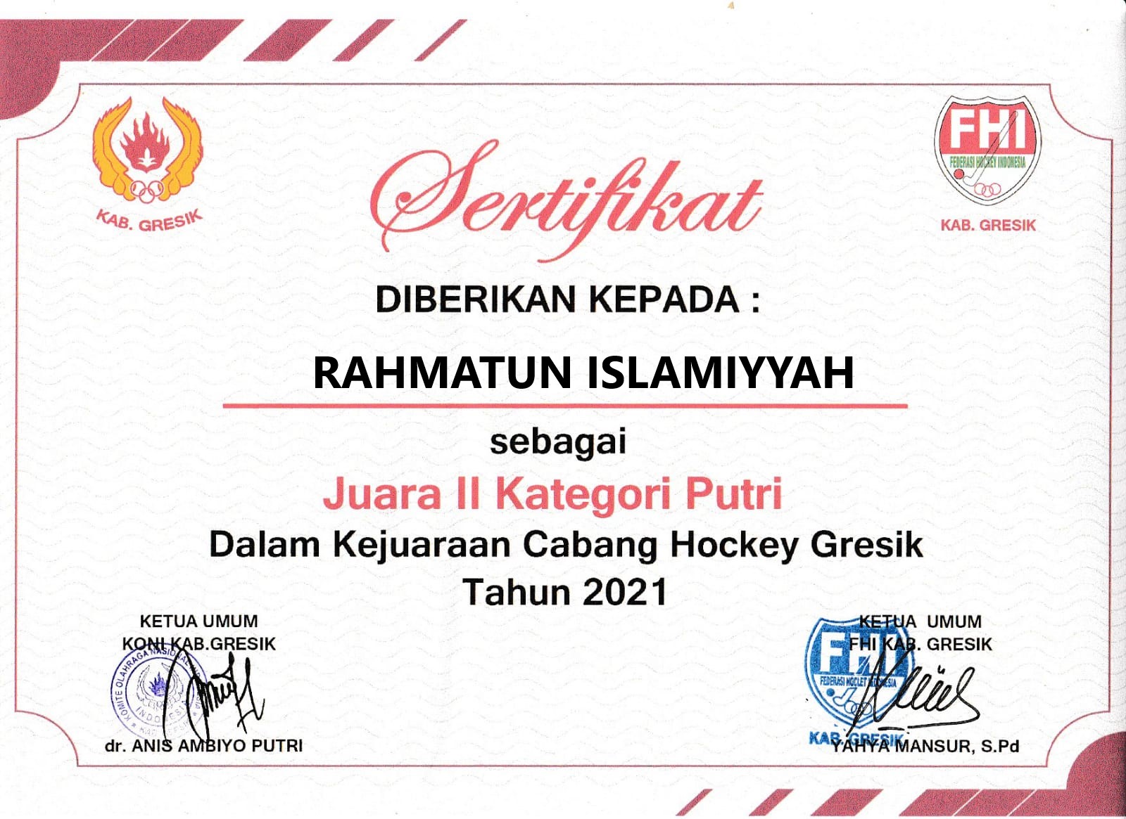 KEJURCAB HOCKEY GRESIK