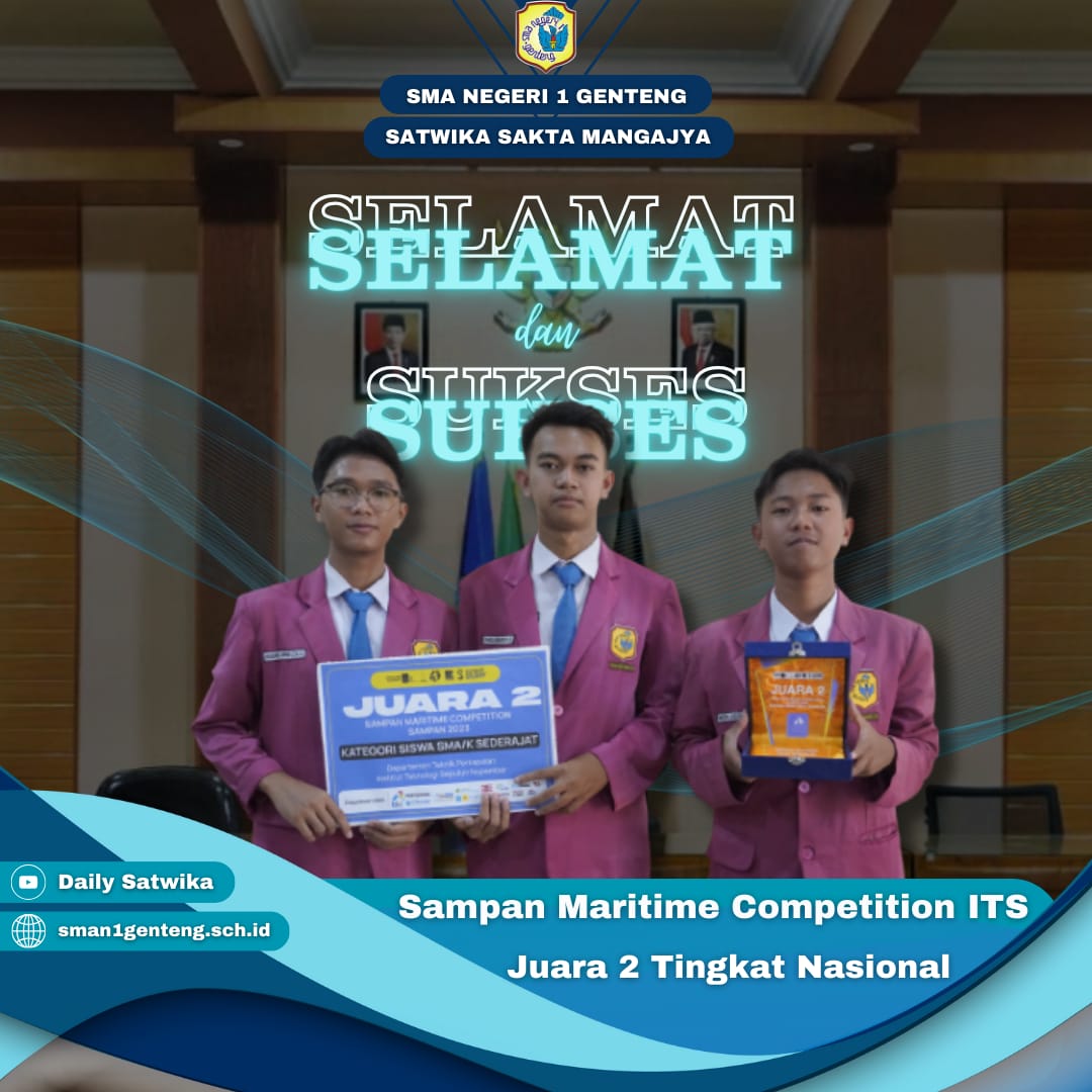 JUARA 2 KARYA TULIS ILMIAH TINGKAT NASIONAL SAMPAN MARITIME COMPETITION ITS 