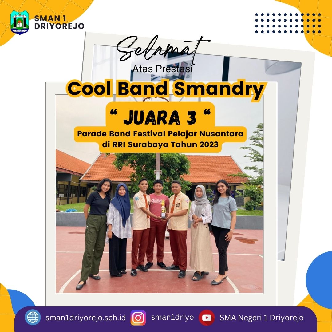 Juara 3 -  Parade Band Festival Pelajar Nusantara RRI Surabaya