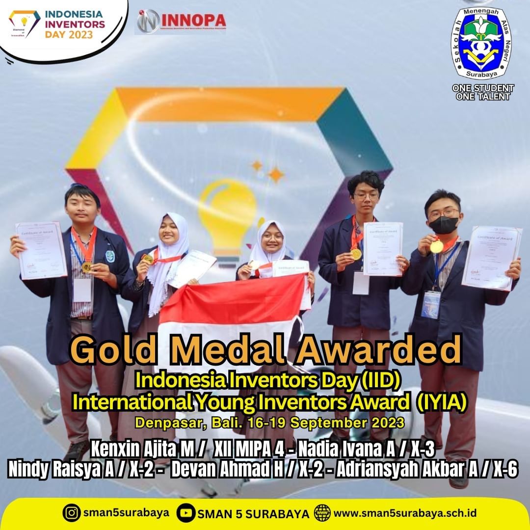 Indonesia Inventors Day (IID) - International Young Inventors Award (IYIA)