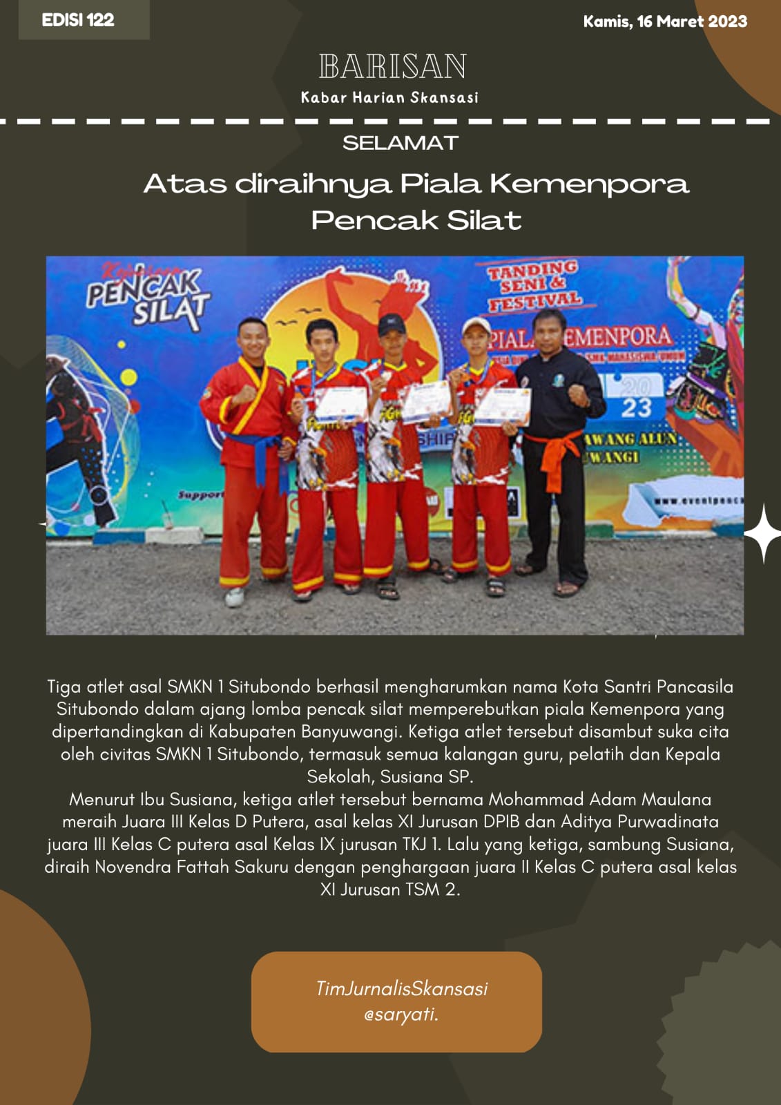 PIALA KEMENPORA PENCAK SILAT