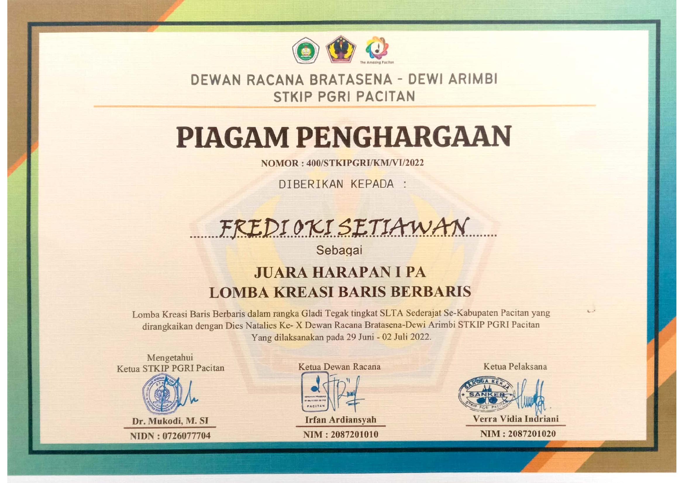 LOMBA KREASI BARIS BERBARIS PA