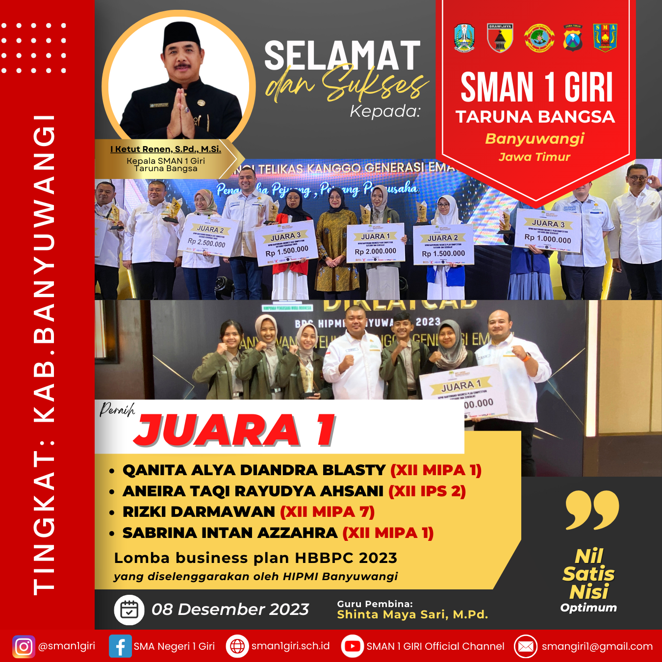 Lomba Business Plan HBBPC 2023 Tingkat Kabupaten Banyuwangi