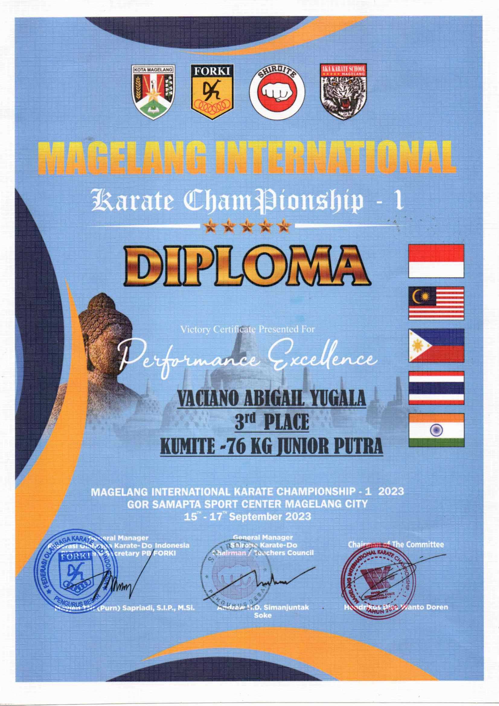 MAGELANG INTERNATIONAL KARATE CHAMPIONSHP 1