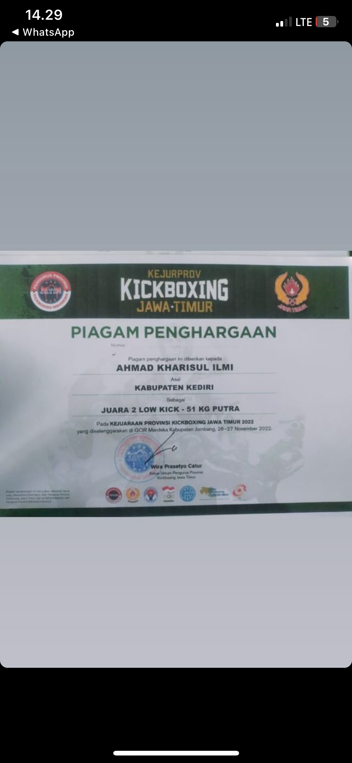 KEJUARAAN PROVINSI KICKBOXING JAWA TIMUR 2022
