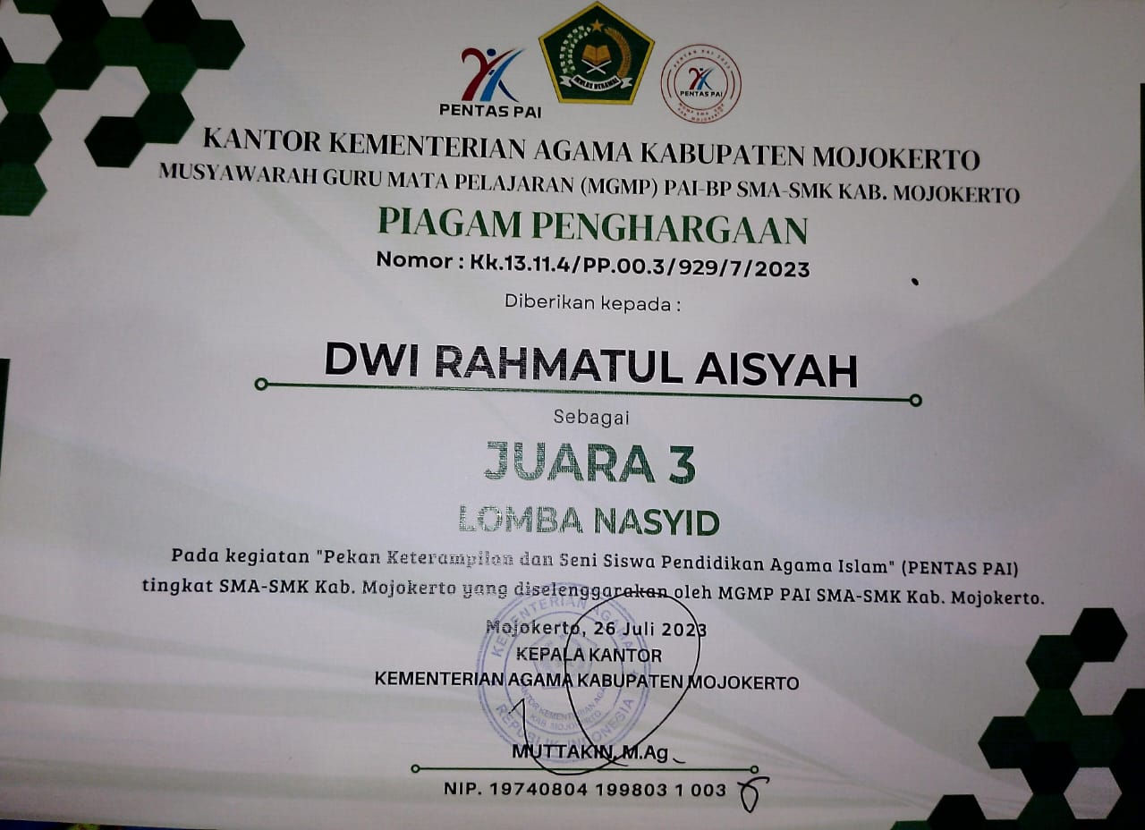 PEKAN KETRAMPILAN DAN SENI SISWA PENDIDIKAN AGAMA ISLAM (PENTAS PAI)