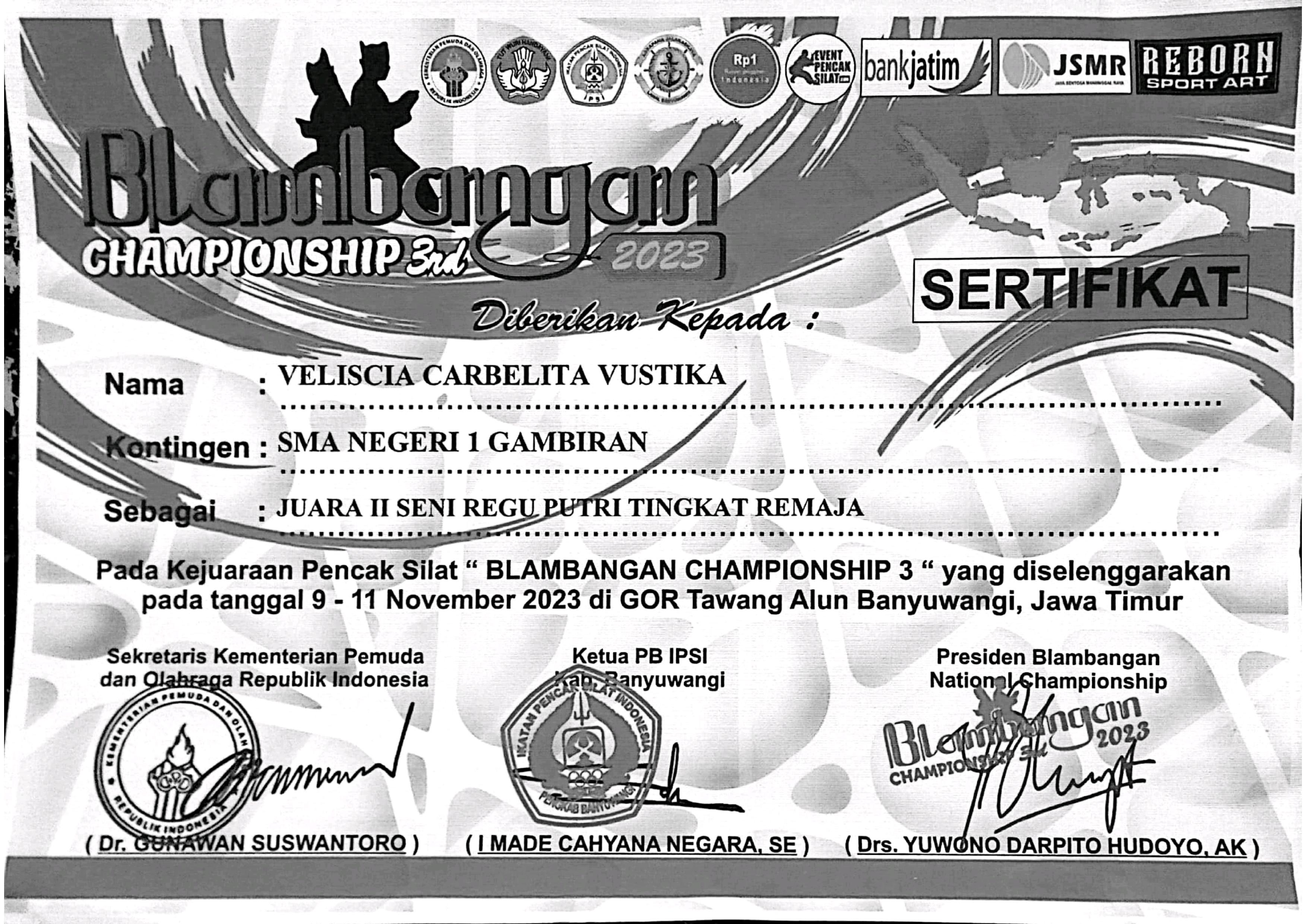 BLAMBANGAN CHAMPIONSHIP 3