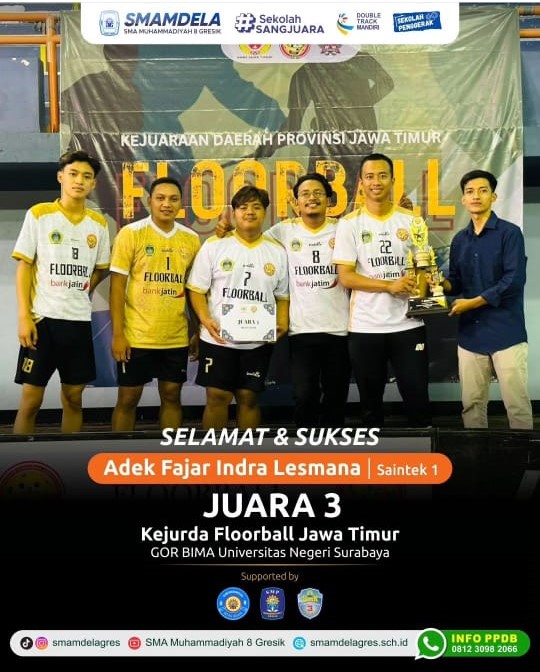 JUARA 3 KEJURDA FLOORBALL JAWA TIMUR DI GOR BIMA UNIVERSITAS NEGERI SURABAYA