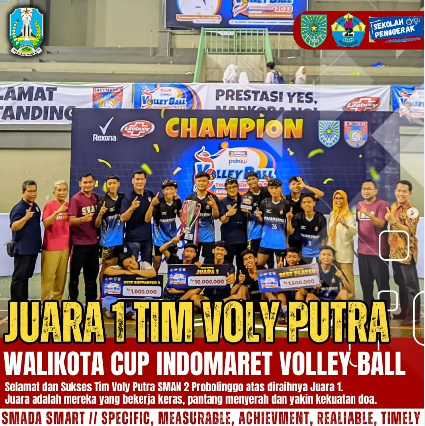 KATEGORI PUTRA – WALIKOTA CUP INDOMARET VOLLEY BALL 2023