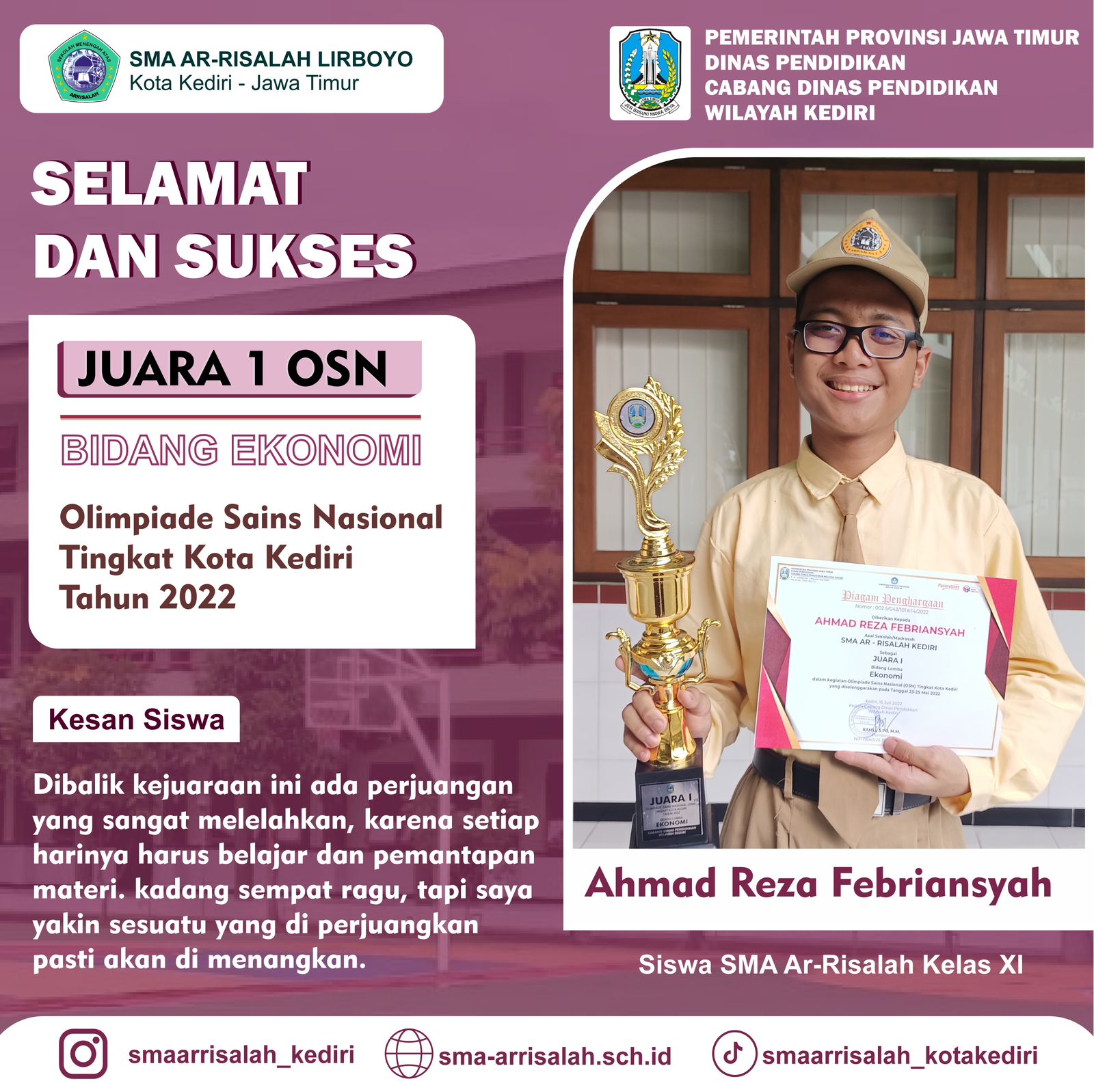 OLIMPIADE SAINS NASIONAL BIDANG LOMBA EKONOMI