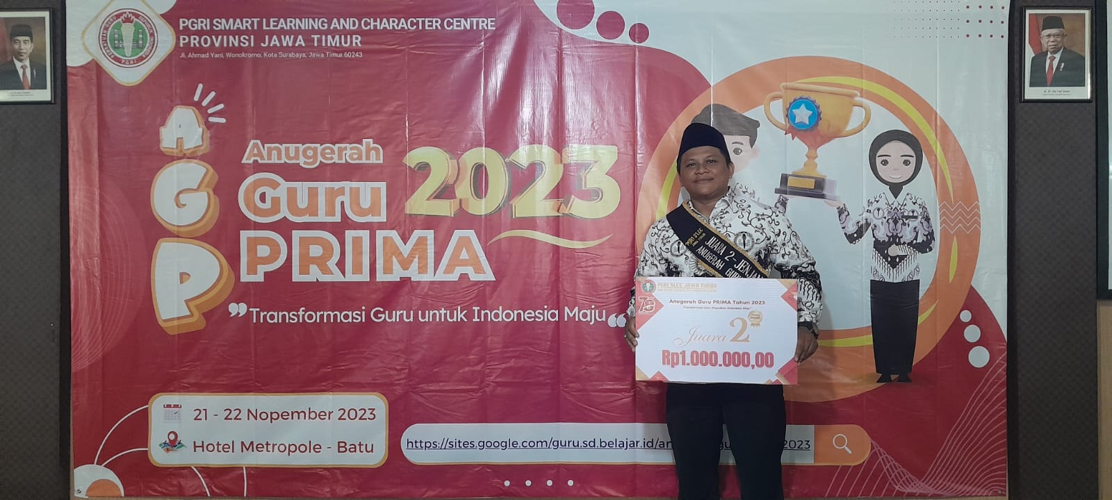 Anugerah Guru Prima Nganjuk 2023 SLCC PGRI JAWA TIMUR