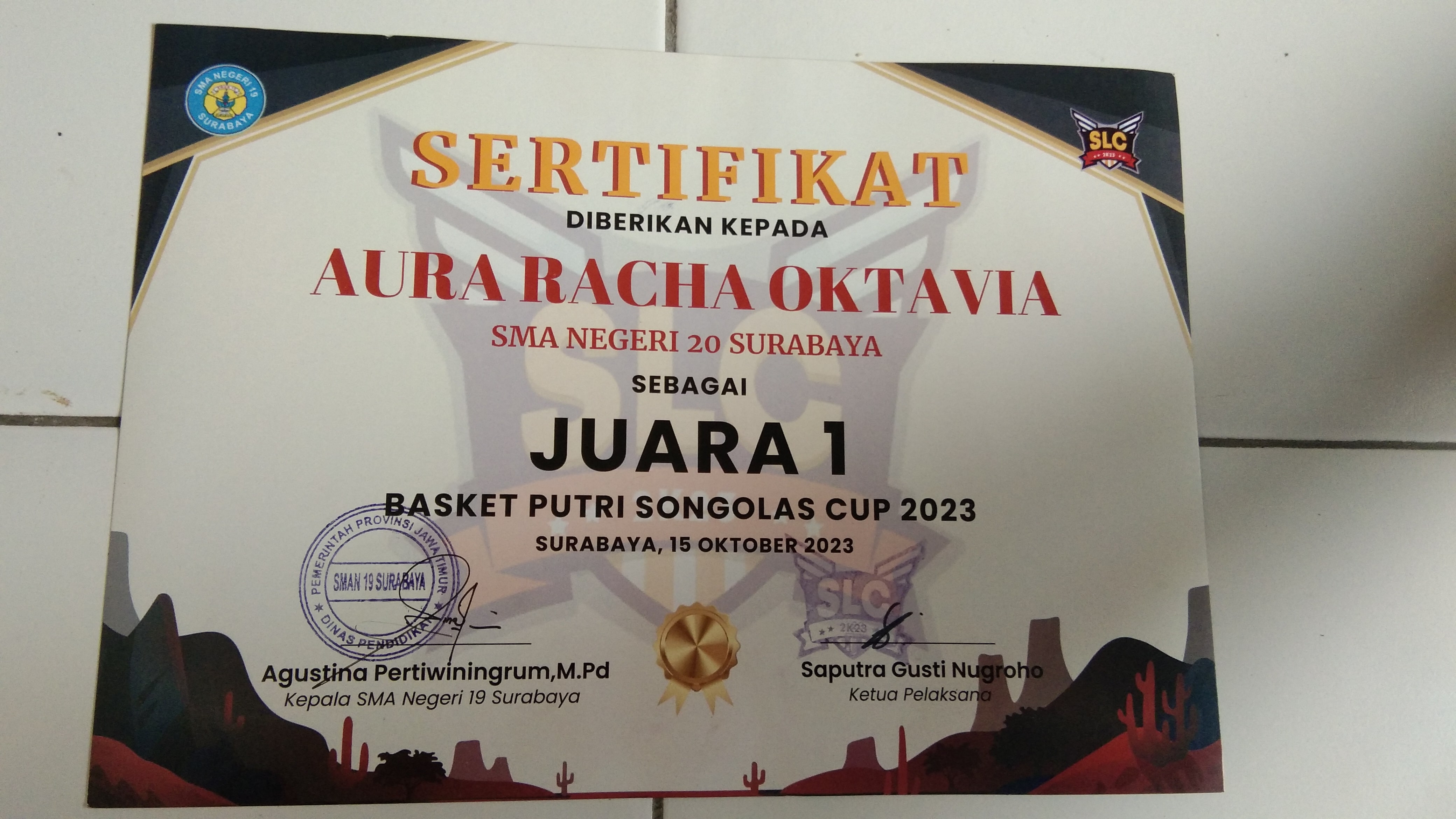  BASKET PUTRI TINGKAT SURABAYA DISELENGGARAKAN OLEH SMAN 19 SURABAYA TAHUN 2023