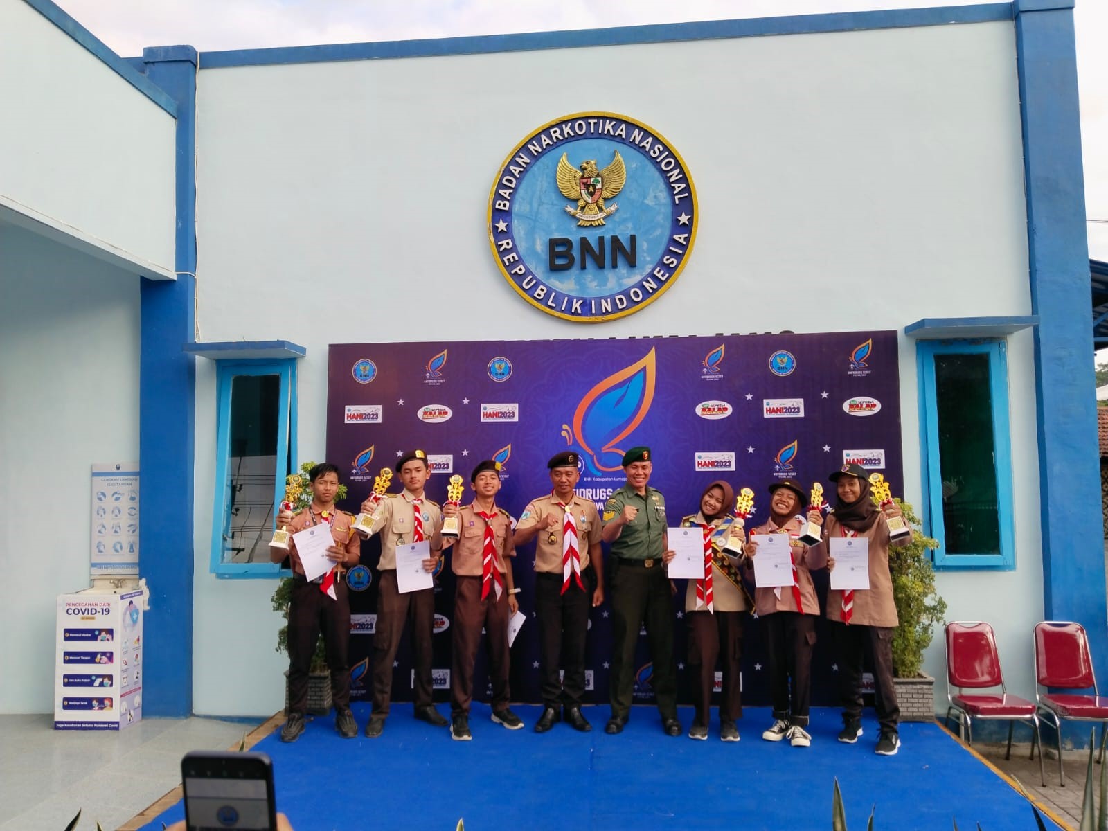 Juara 3 Yel-yel Scout Anti Drugs BNN Kabupaten Lumajang 2023