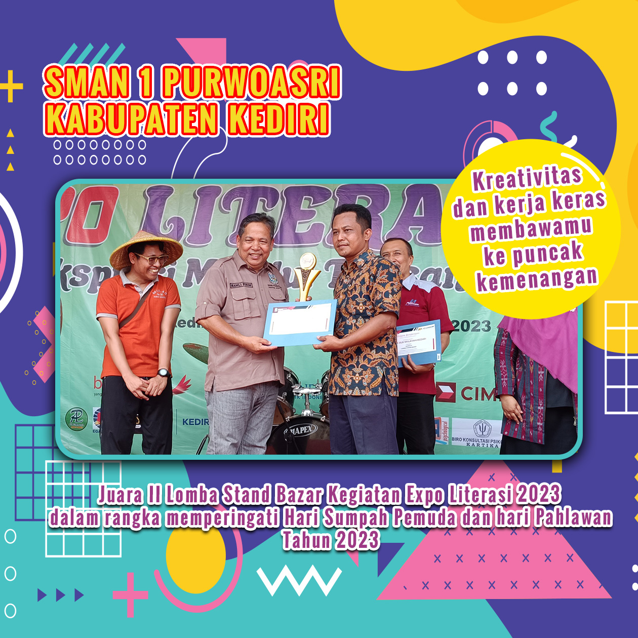 Juara 2 Lomba Stand Bazar Kegiatan Expo Literasi 2023