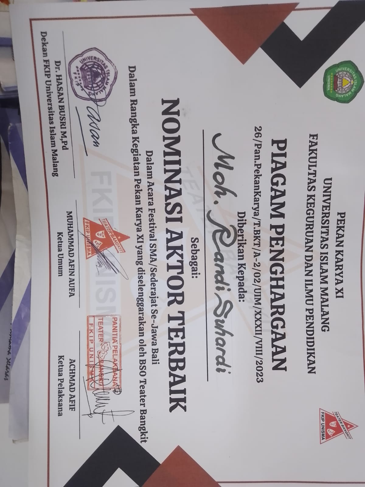 Nominasi Aktor Terbaik 