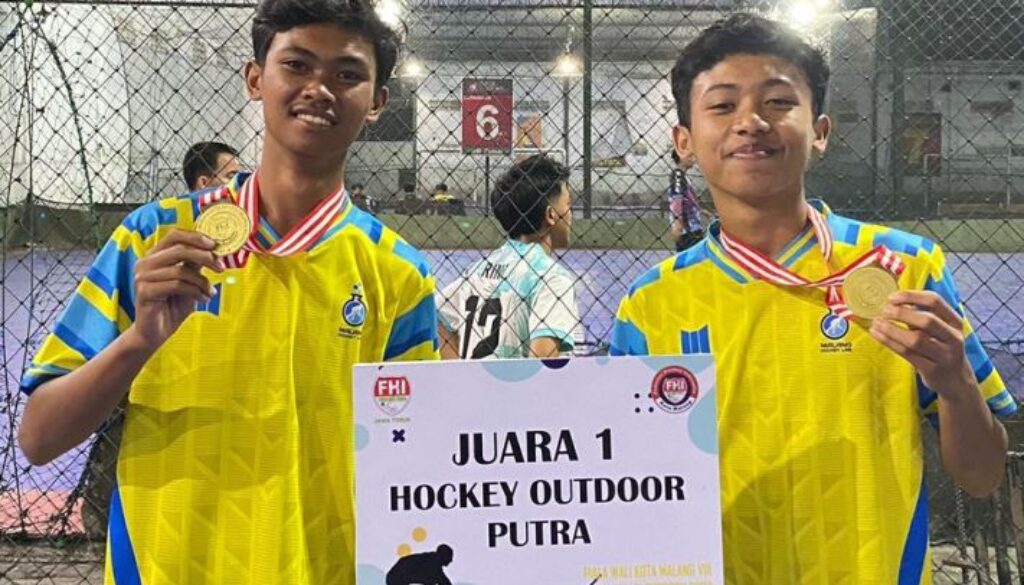 medali emas dalam ajang piala Wali Kota Malang kategori Hokey outdoor