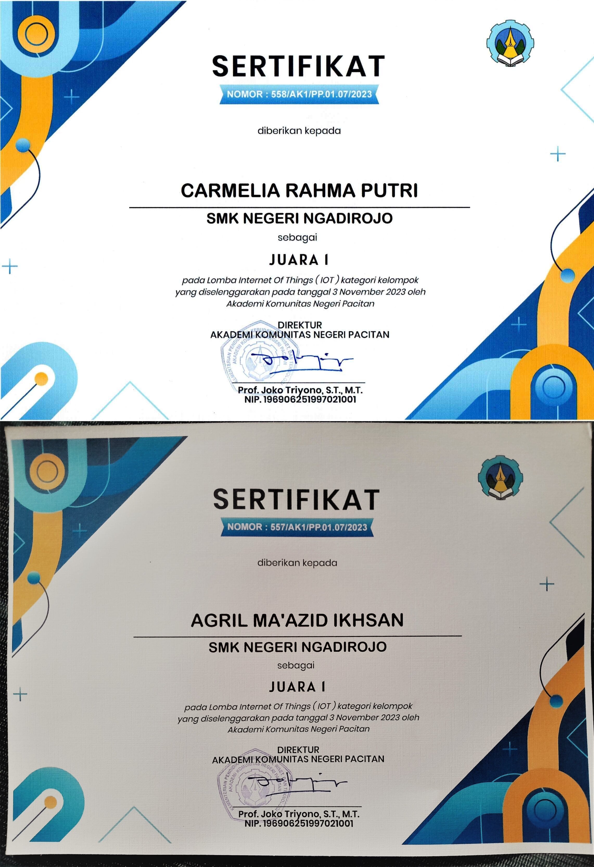 Lomba Internet Of Things (IOT) Antar Siswa SMA/SMK