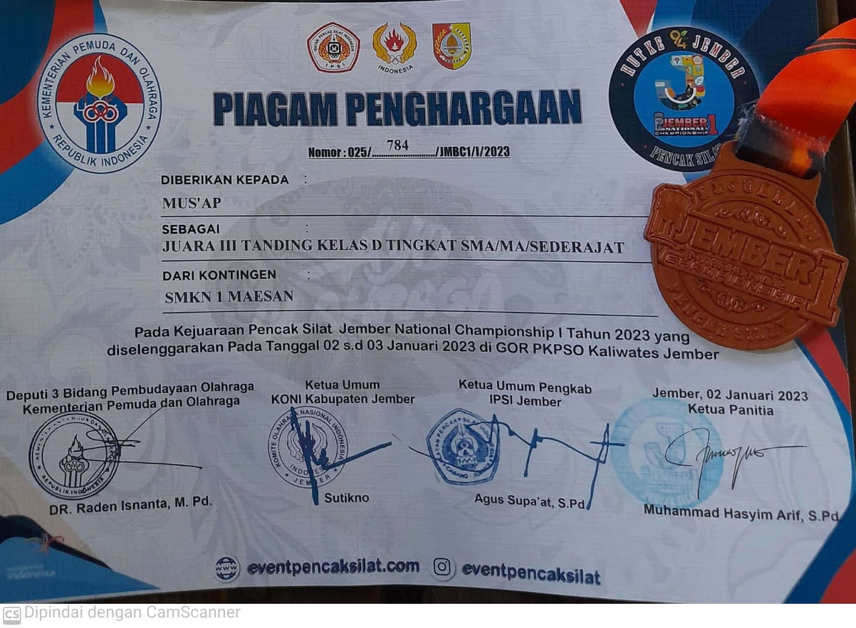  Kejuaraan pencak Silat Tingkat Nasional Piala Kemenpora