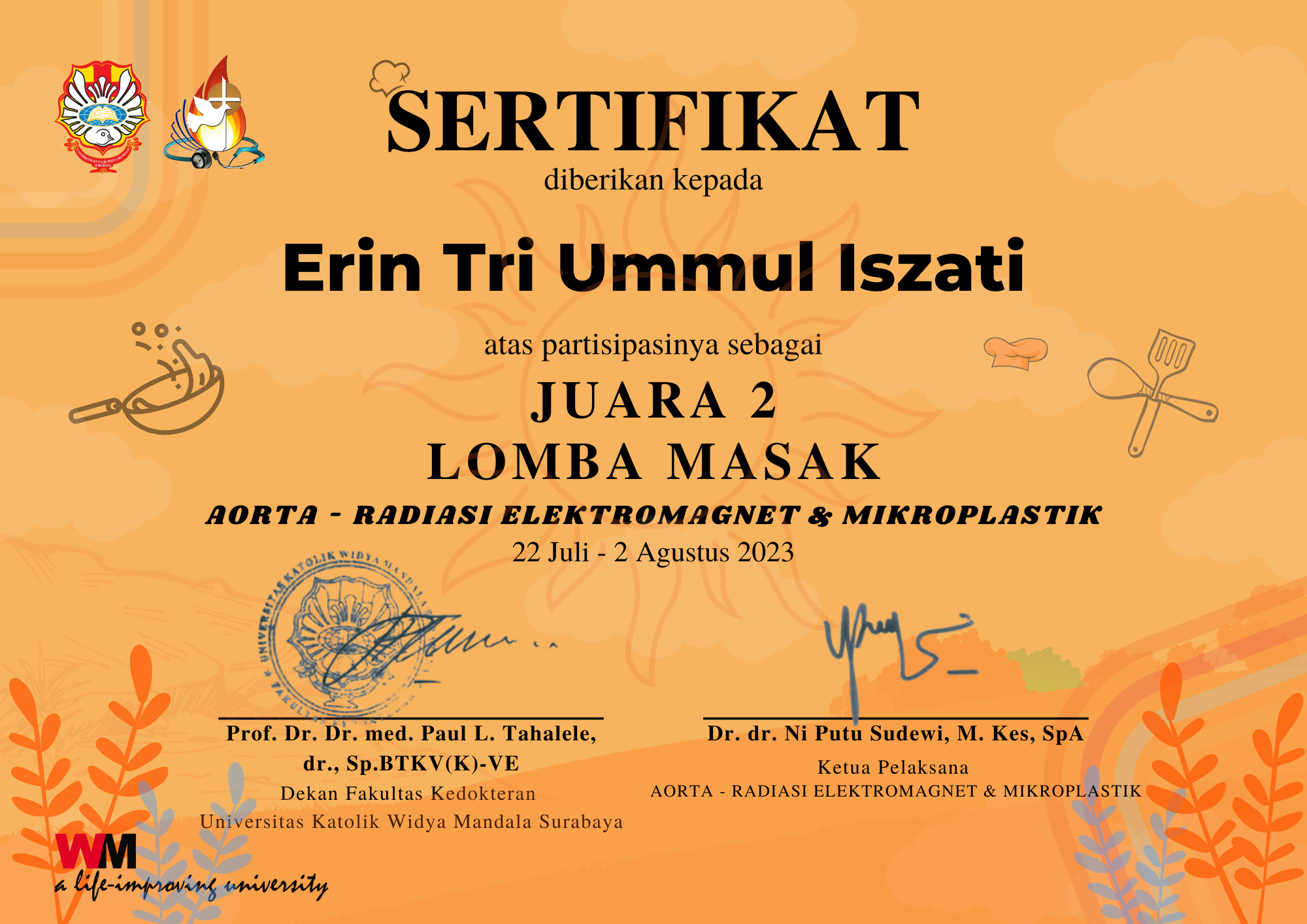 Lomba Masak Aorta â€“ Radiasi Elektromagnet & Mikroplastik