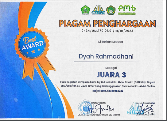 Juara 3 Try Out OSTRICH