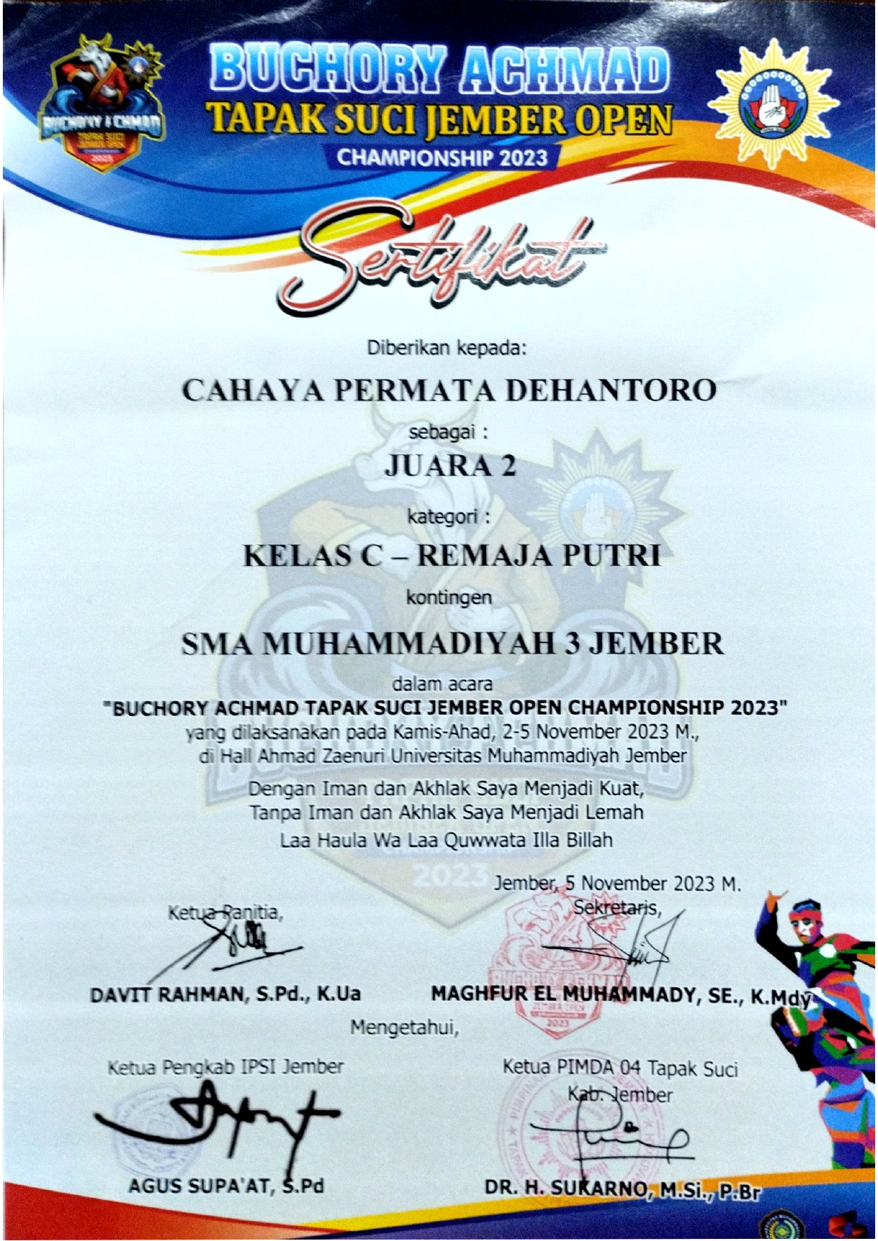 BUCHORY ACHMAD OPEN CHAMPIONSHIP 2023