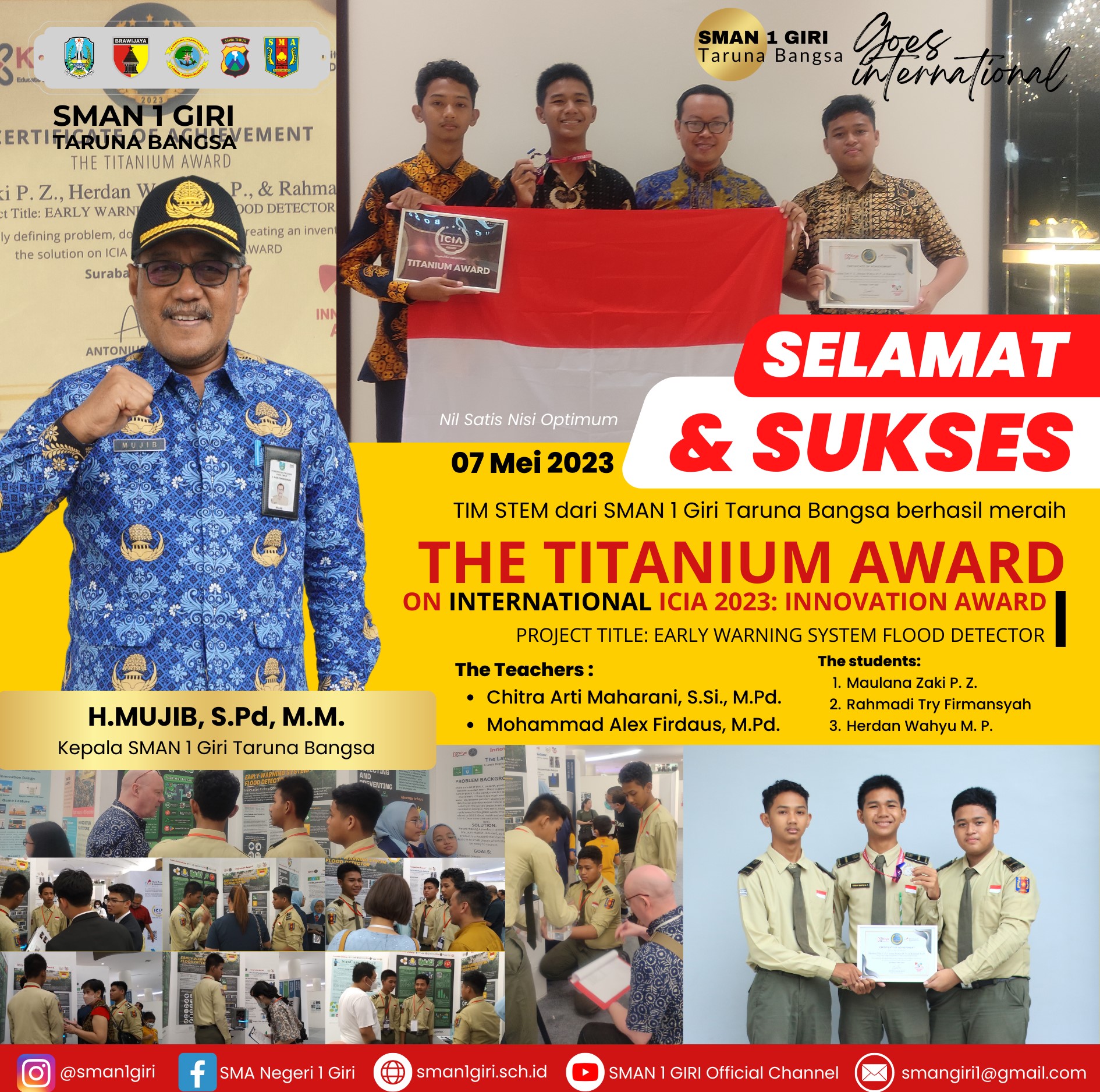 JUARA 1 STEM THE TITANIUM AWARD