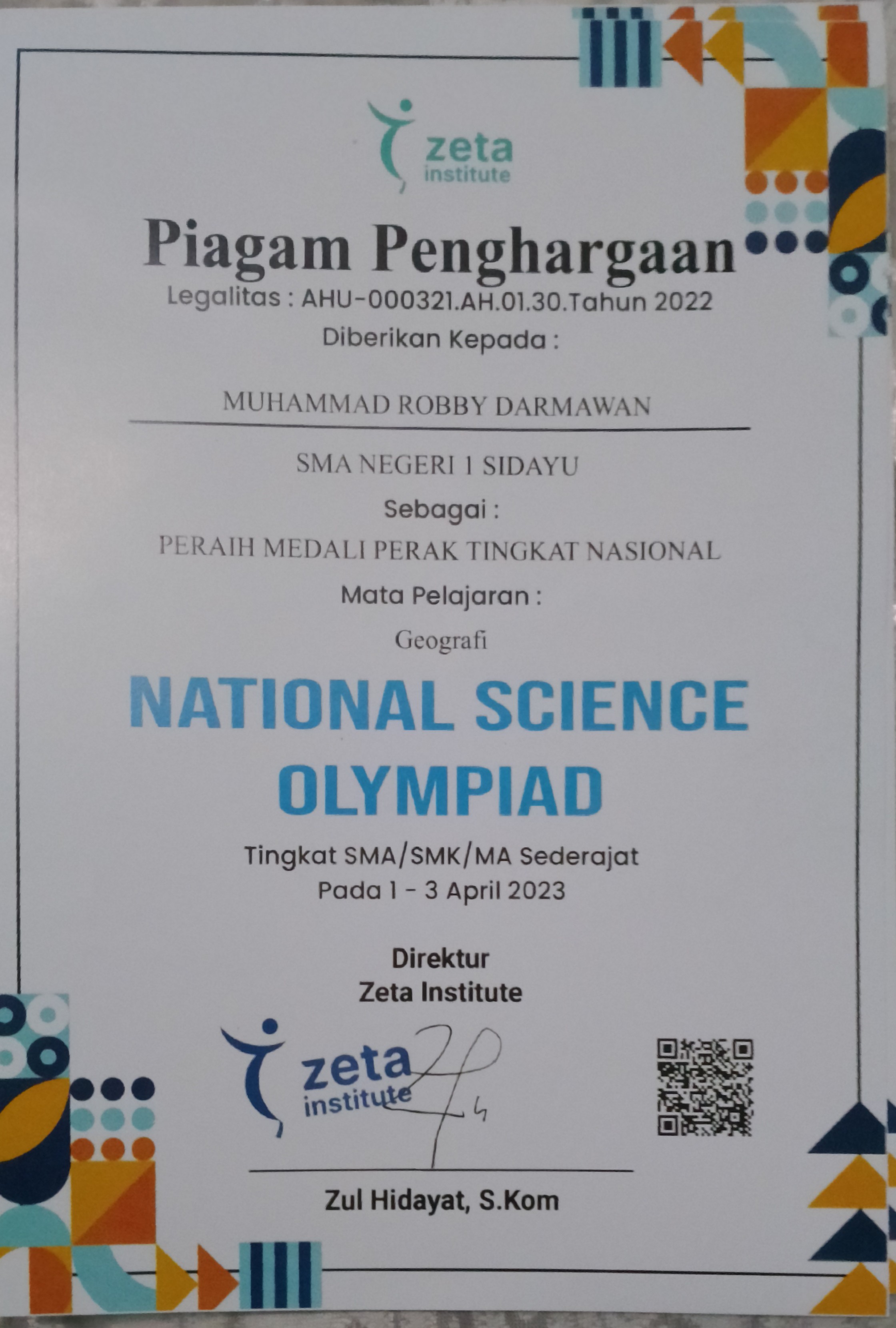 Nasional Science Olympiad 