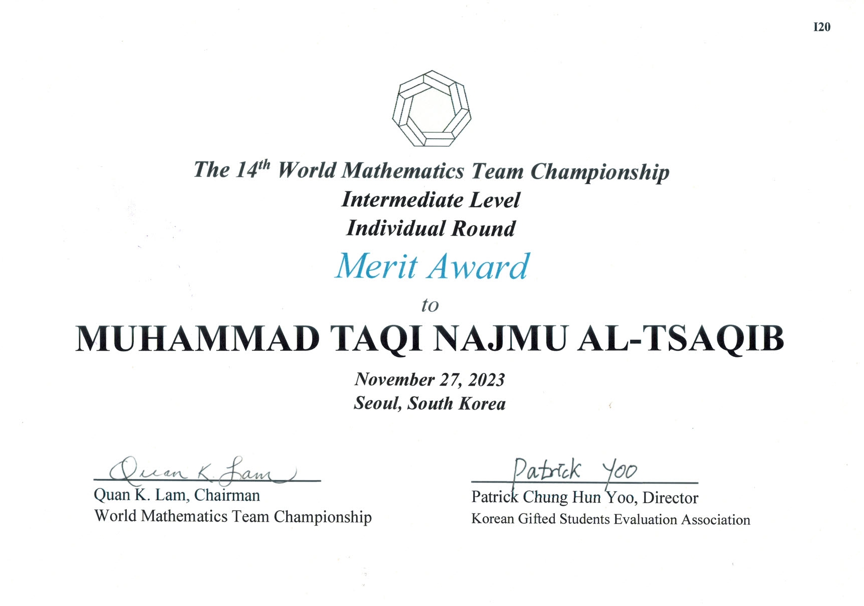 WORLD MATHEMATICS TEAM CHAMPIONSHIP