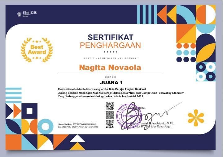 Duta	pelajar	SMA	nasional (online)