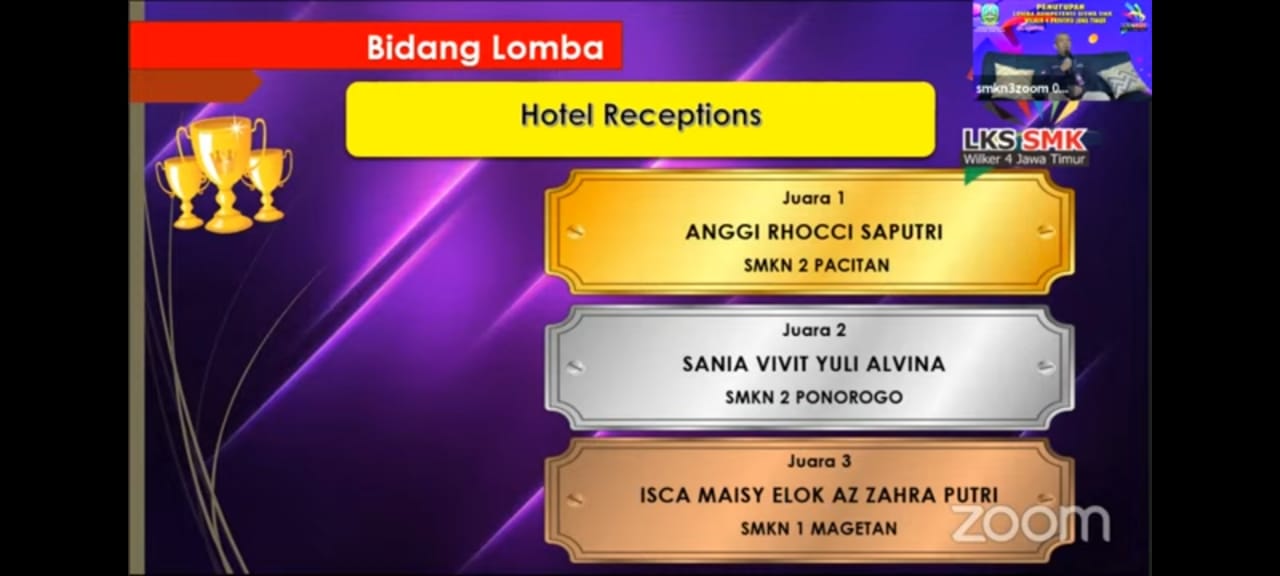 LOMBA KOMPETENSI SISWA BIDANG LOMBA HOTEL RECEPTIONS