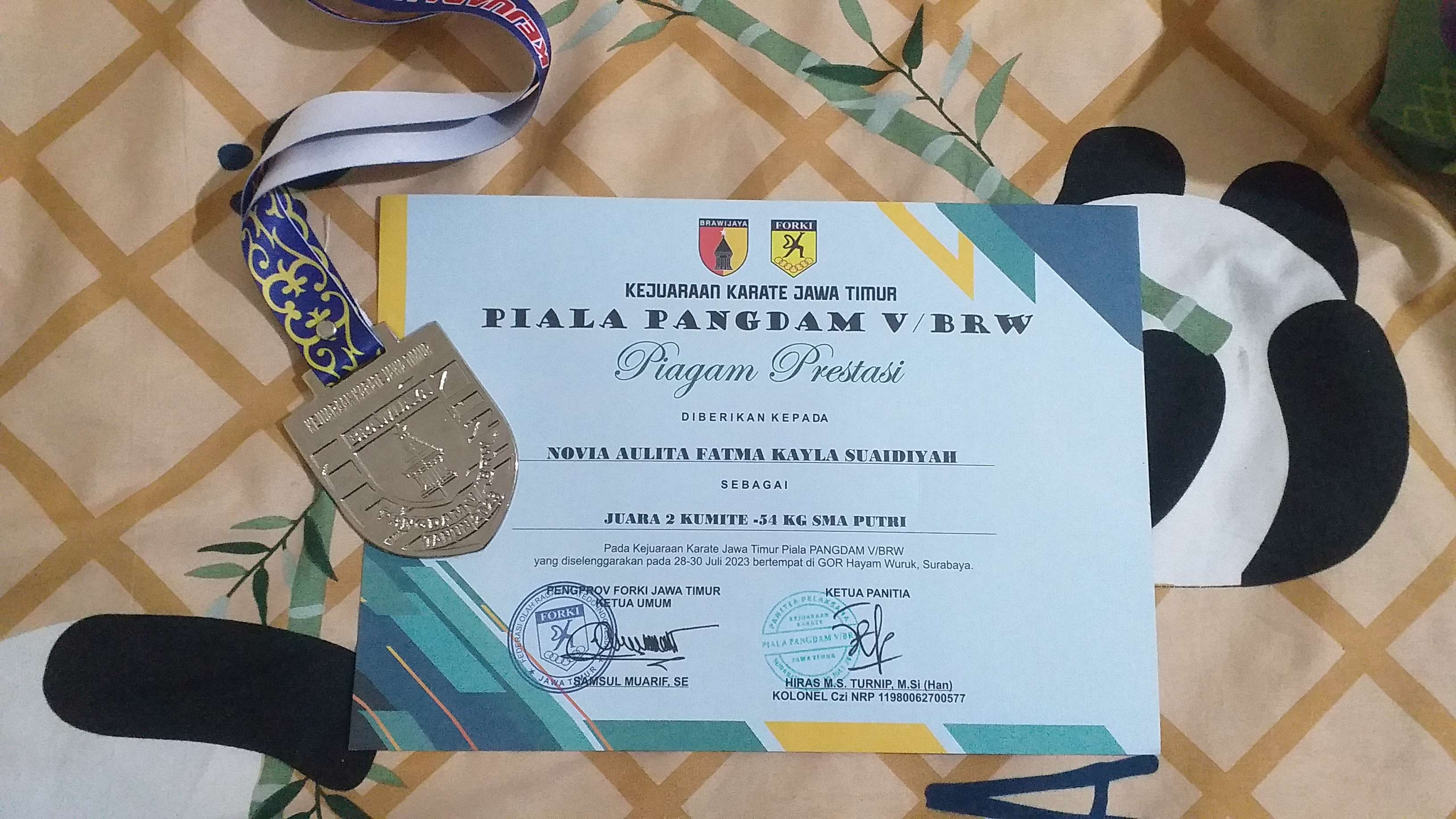 KEJUARAAN KARATE JAWA TIMUR PIALA PANGDAM  V /BRAWIJAYA 