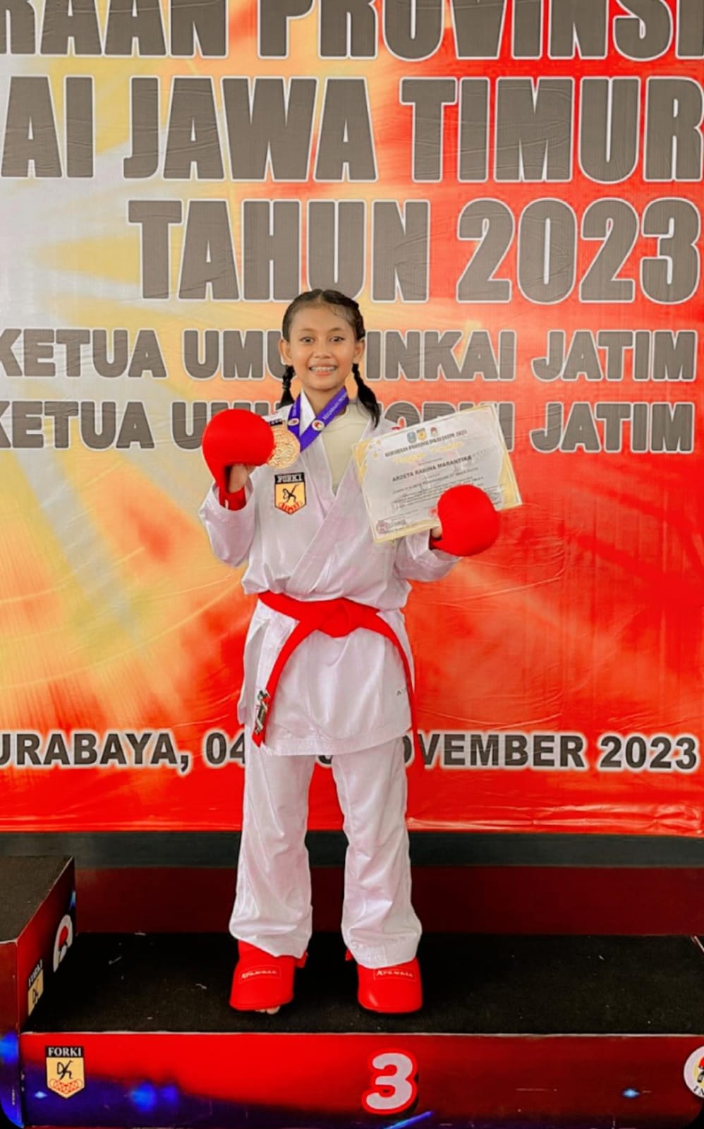 juara 3 KEJUARAAN PROVINSI INKAI JATIM  TAHUN 2023